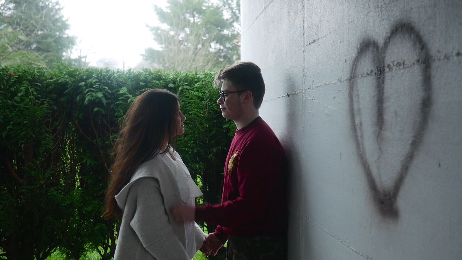 Os alumnos do IES Terra do Xallas de Santa Comba gravan curtametraxe