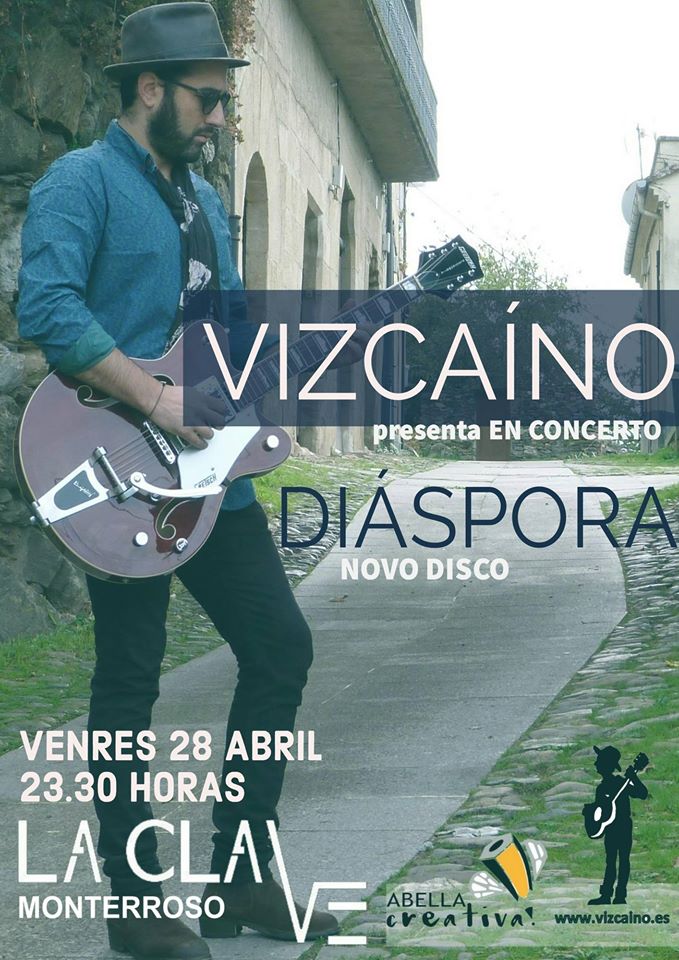 Vizcaíno presenta Diáspora en concerto en Monterroso