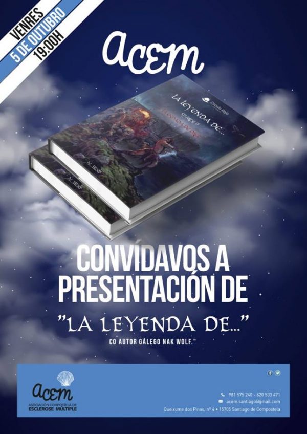 La Asociación Compostelana de Esclerosis Múltiple (A.C.E.M) acoge la presentación de la novela ‘La leyenda de…’